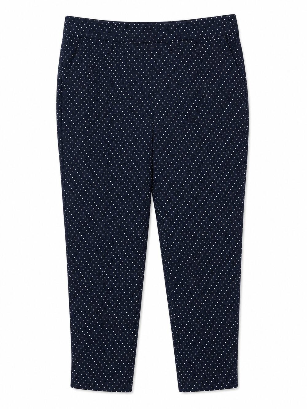 Eliane Rose Polka Dot Pants Navy Blue White Slim Fit Ankle Womens Size 14W